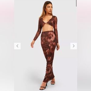 Long Skirt Matching Set